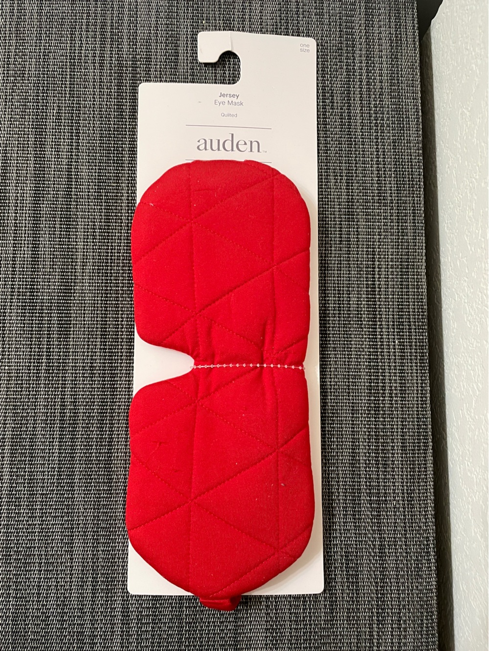 red quilted jersey eye mask by Auden- NWT